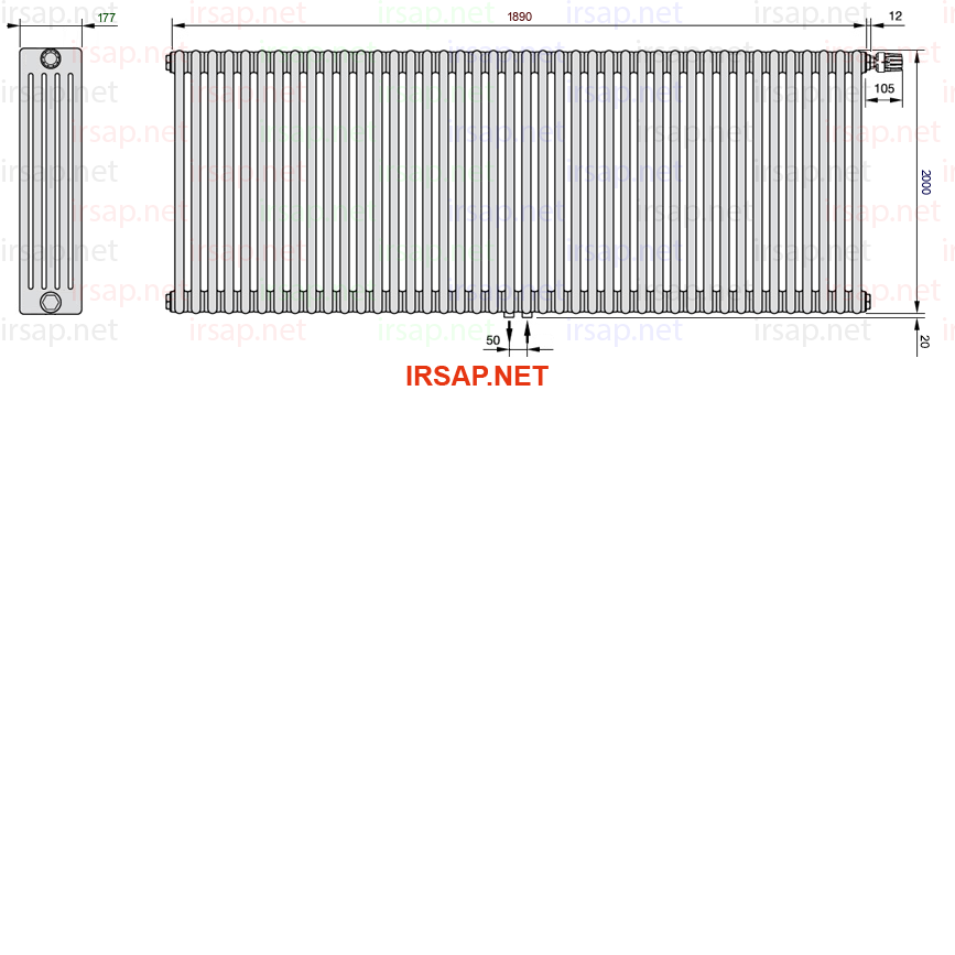 Радиатор IRSAP Tesi 52000/42 T52 CL 01